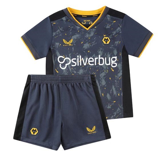 Camiseta Wolves Segunda Equipación Niño 2021/2022